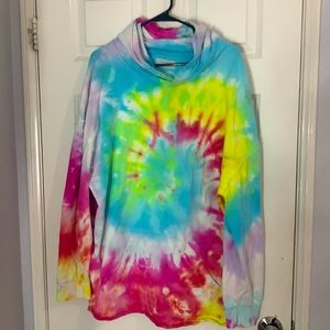 Tie dyed sweater pullover